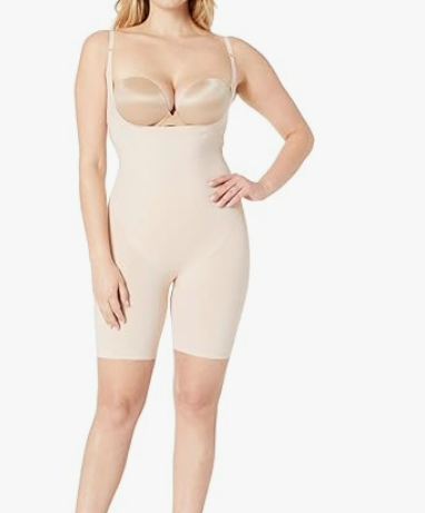 SPANX Women’s Open-Bust Mid-Thigh Bodysuit