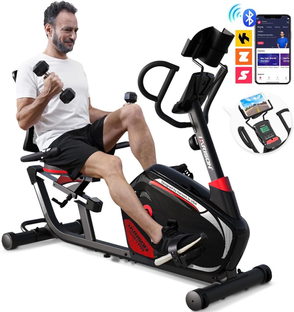 HARISON Magnetic Recumbent Exercise Bike