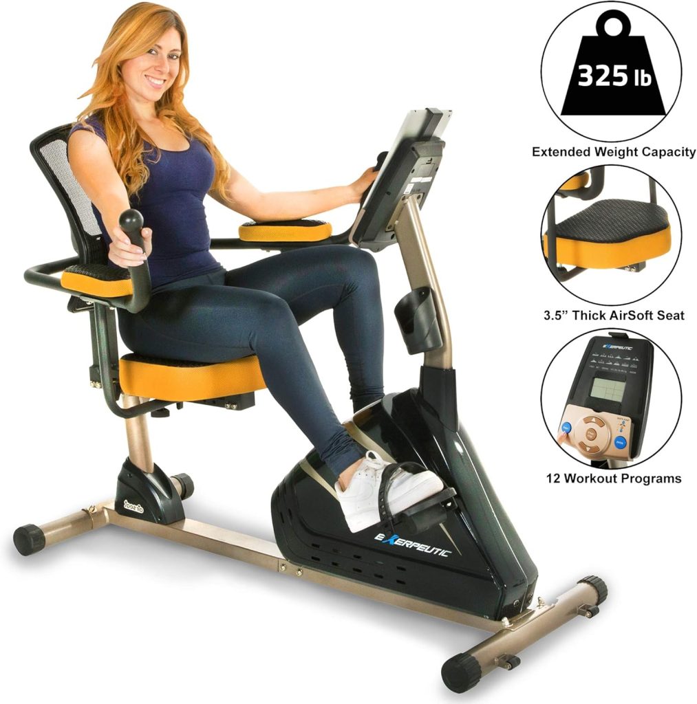 Exerpeutic 4000 Magnetic Recumbent Bike