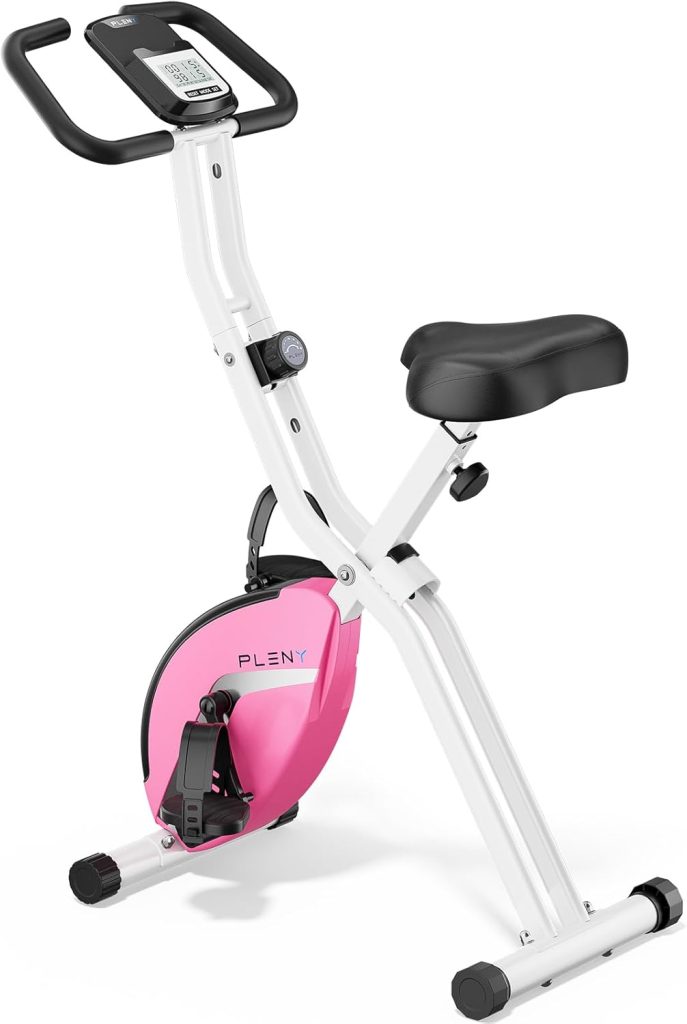 PLENY Foldable Upright Exercise Bike