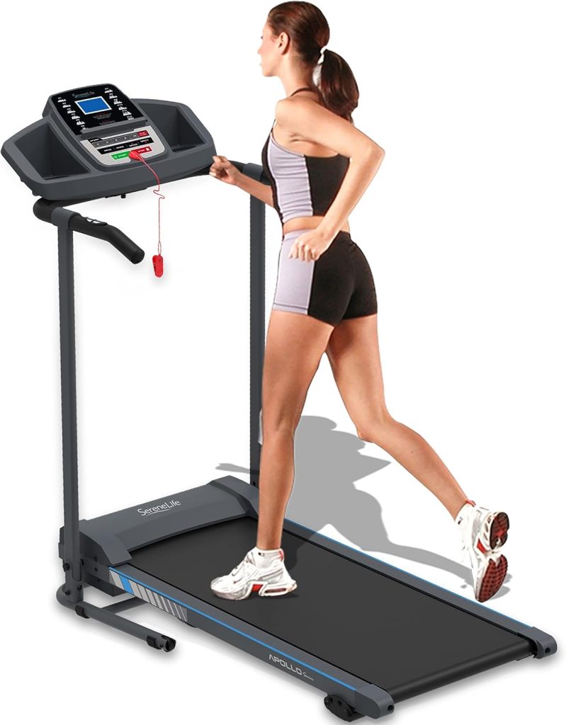 SereneLife SLFTRD20 Smart Electric Folding Treadmill