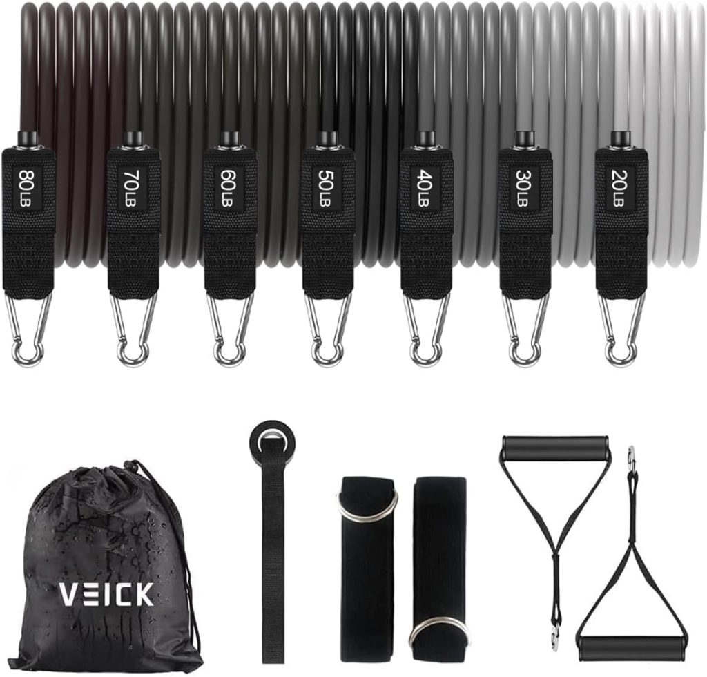 VEICK Resistance Bands, Exercise Bands for Working Out with Handles