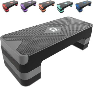 GYMMAGE Aerobic Exercise Step – Adjustable Aerobic Stepper