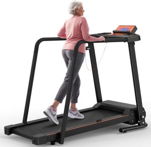 FANOFUN Walking Treadmill with Long Handrail