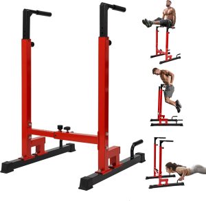 Yes4All Dip Stand 500 lbs Capacity, 80 Levels Adjustable