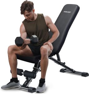AIRHOP Upgraded Adjustable Weight Bench