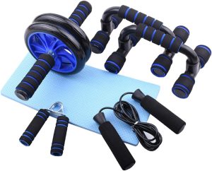 Abdominal Muscle Training Rollers, 5-in-1 Exercise Kit