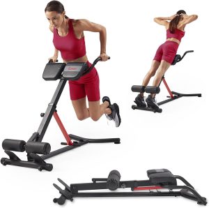 Sunny Health & Fitness Foldable Hyperextension Roman Chair