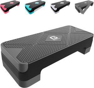 GYMMAGE Adjustable Workout Aerobic Stepper