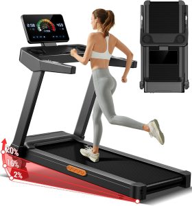 UMAY Fitness Home Folding Incline Treadmill