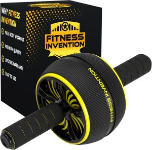 Ab Roller Wheel - Ab Wheel Roller & Knee Mat by Fitness Invention