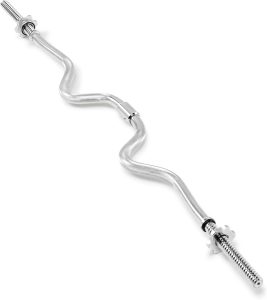 Marcy 1 inch Standard Curl Bar with Spin-Lock Collars