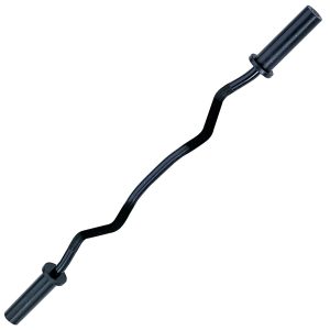 Body-Solid Olympic EZ Barbell Curl Bar with Knurled Grip