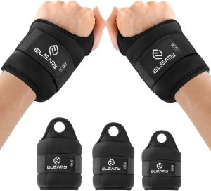ELEAMY Wrist Weights with Thumb Loops Lock