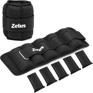 ZELUS Adjustable Ankle Weights (2β10 lbs)