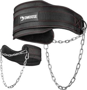 DMoose Fitness Dip Belt with 36" Robust Steel Chain