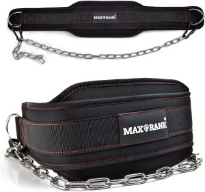 MAXRANK Dip Belt with 37-40" Chain, 650lbs Capacity